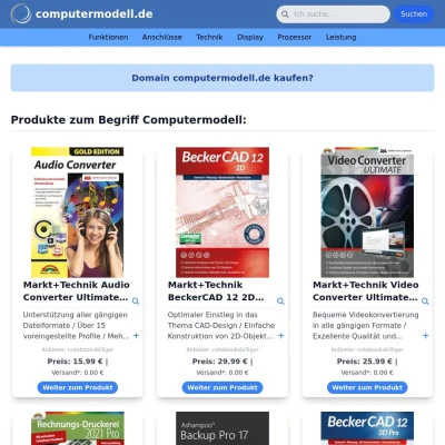 Screenshot computermodell.de