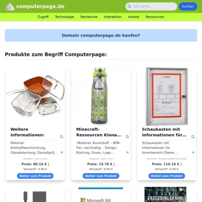 Screenshot computerpage.de