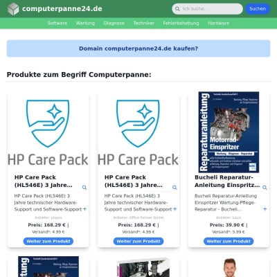 Screenshot computerpanne24.de