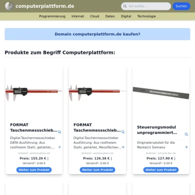Screenshot computerplattform.de