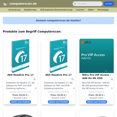 Screenshot computerscan.de