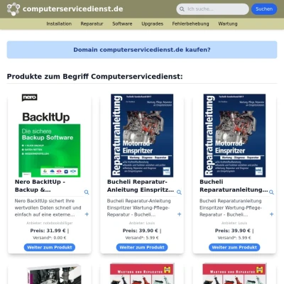 Screenshot computerservicedienst.de