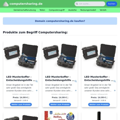 Screenshot computersharing.de