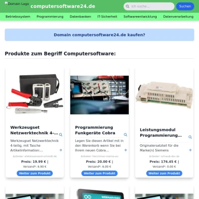 Screenshot computersoftware24.de