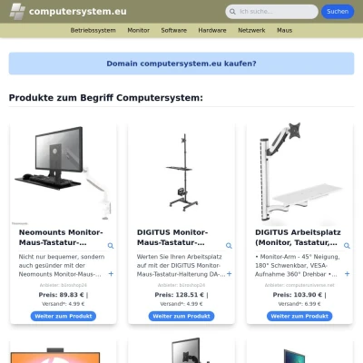 Screenshot computersystem.eu