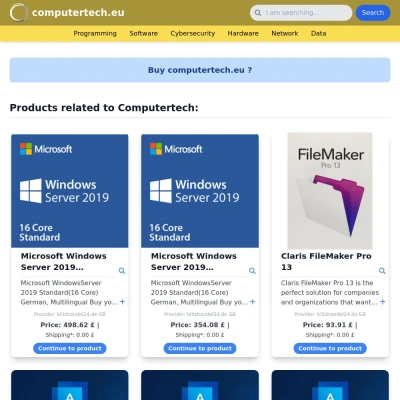 Screenshot computertech.eu