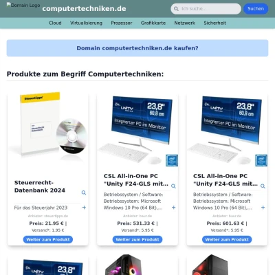 Screenshot computertechniken.de