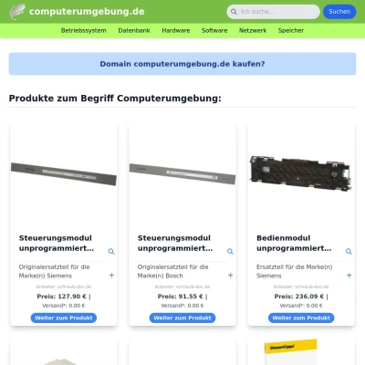 Screenshot computerumgebung.de