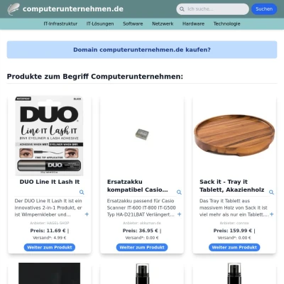 Screenshot computerunternehmen.de