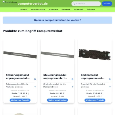 Screenshot computerverbot.de