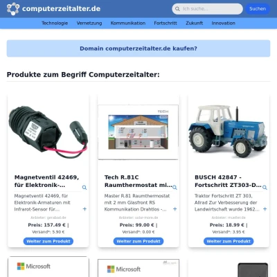 Screenshot computerzeitalter.de