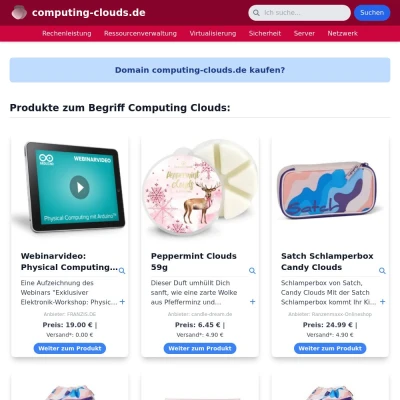 Screenshot computing-clouds.de