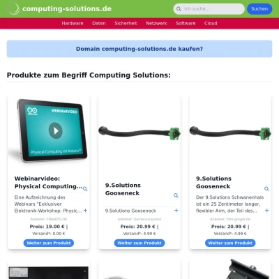 Screenshot computing-solutions.de