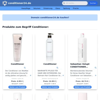 Screenshot conditioner24.de