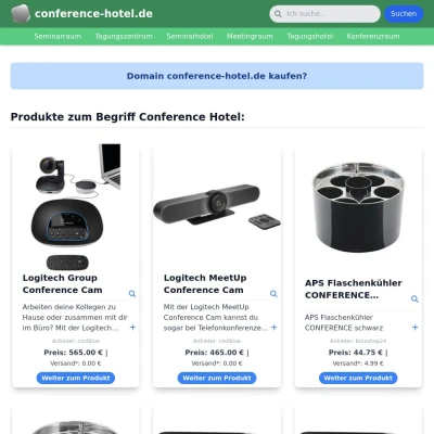 Screenshot conference-hotel.de