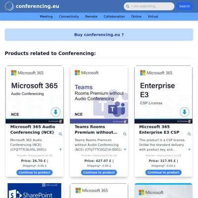 Screenshot conferencing.eu
