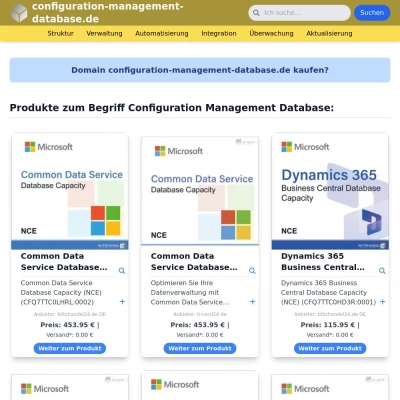 Screenshot configuration-management-database.de