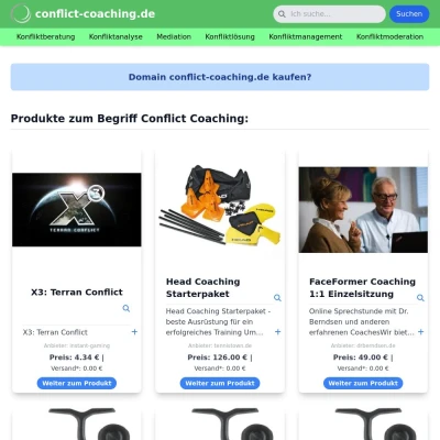 Screenshot conflict-coaching.de