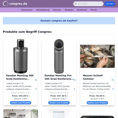 Screenshot congres.de