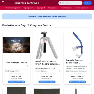 Screenshot congress-centre.de