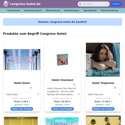 Screenshot congress-hotel.de