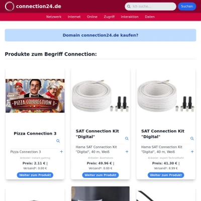 Screenshot connection24.de