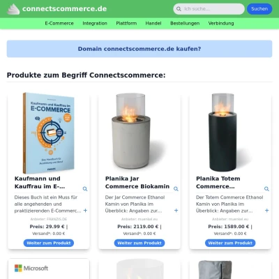 Screenshot connectscommerce.de