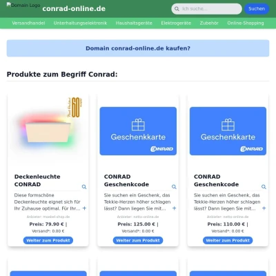 Screenshot conrad-online.de