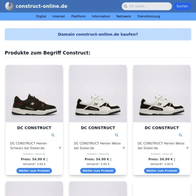 Screenshot construct-online.de