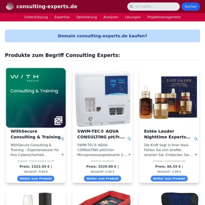 Screenshot consulting-experts.de
