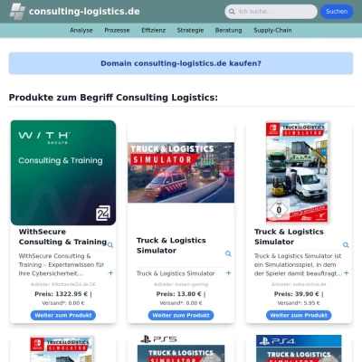 Screenshot consulting-logistics.de