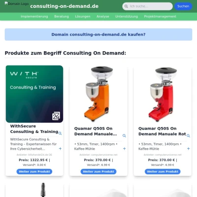 Screenshot consulting-on-demand.de