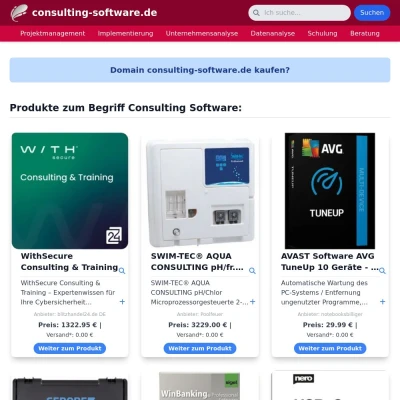 Screenshot consulting-software.de