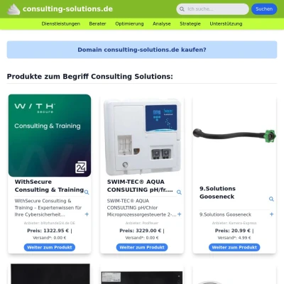 Screenshot consulting-solutions.de