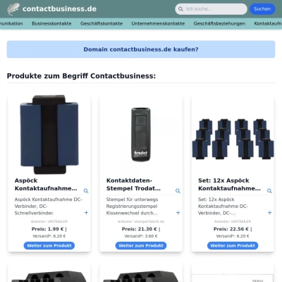 Screenshot contactbusiness.de