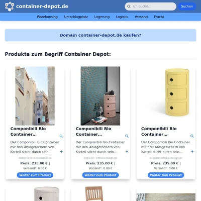 Screenshot container-depot.de