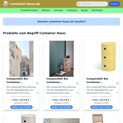 Screenshot container-haus.de