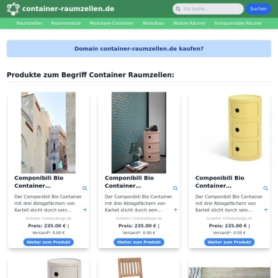 Screenshot container-raumzellen.de