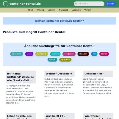 Screenshot container-rental.de