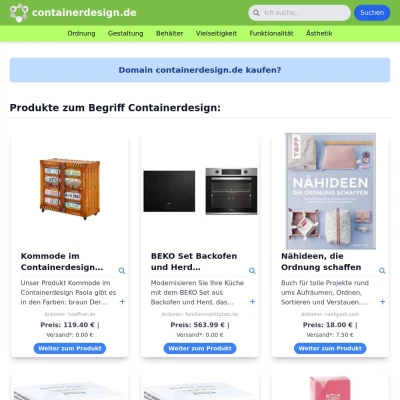 Screenshot containerdesign.de