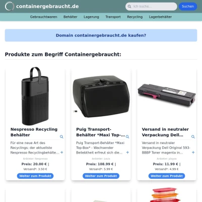 Screenshot containergebraucht.de