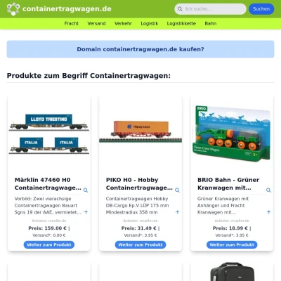 Screenshot containertragwagen.de