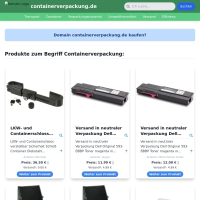 Screenshot containerverpackung.de