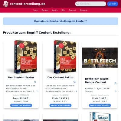 Screenshot content-erstellung.de