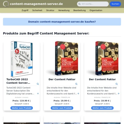 Screenshot content-management-server.de