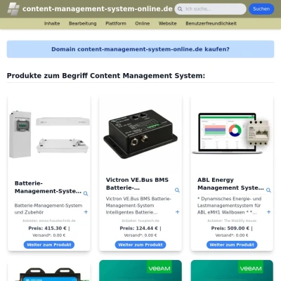 Screenshot content-management-system-online.de