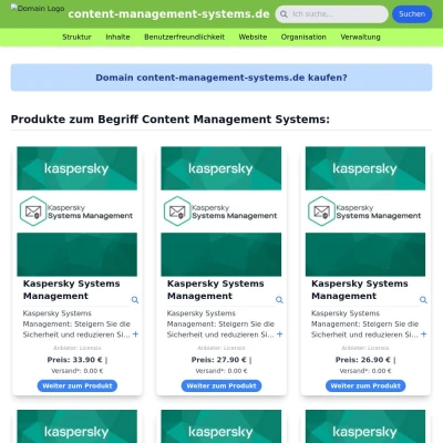 Screenshot content-management-systems.de