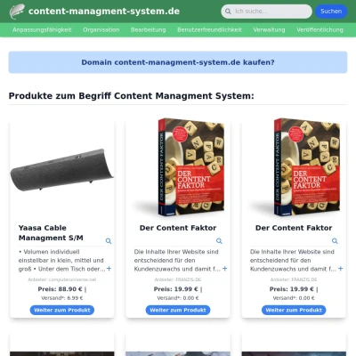 Screenshot content-managment-system.de