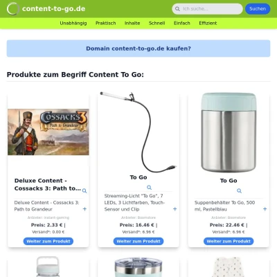 Screenshot content-to-go.de