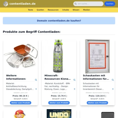 Screenshot contentladen.de